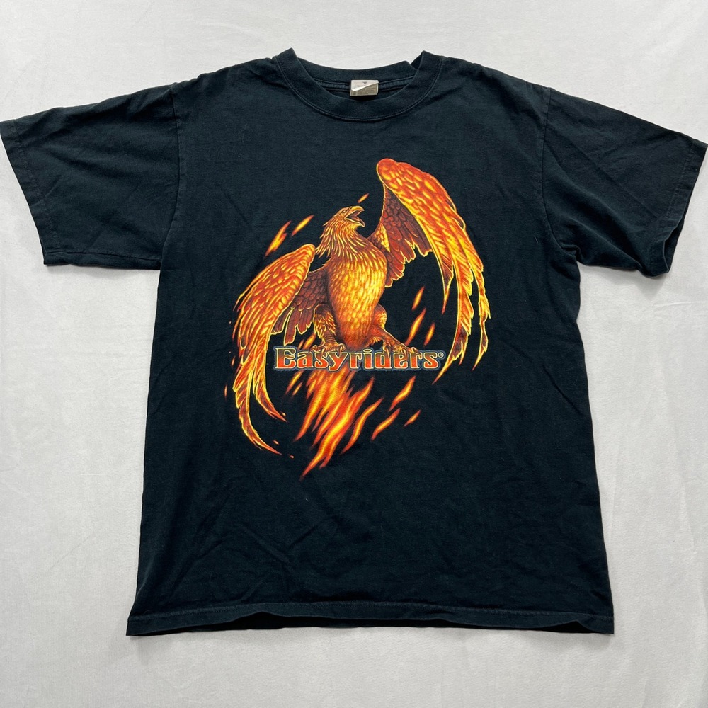 VTG Easyriders T-Shirt 2006 Rodeo Tour Phoenix‎ Graphic Black Mens Size M